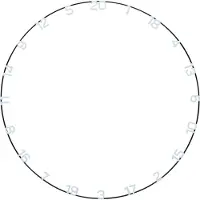 Unicorn Ultra-Vis Number Ring -- 1 Stck