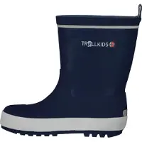TROLLKIDS Kids Lysefjord Rubber Boots Jungen Gummistiefel Marine 471-100 Grösse 35