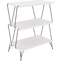Chic Home Collection | Beistelltisch Lazandos Wit Spaanplaat 48x31x75 cm | NADUVI