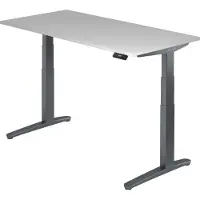Hjh OFFICE PRO XBHM 16 GG - Grau 160 x 80 elektrisch höhenverstellbar