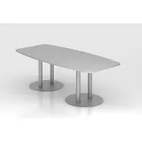 Hjh OFFICE PRO KARAT S 22 S - Karat Grau mit Säulenfuß/Silber 220 x 103