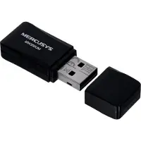 Mercusys MW300UM, Kabellos, USB, USB, Wi-Fi 4 (802.11n), 300 Mbit/s, Schwarz