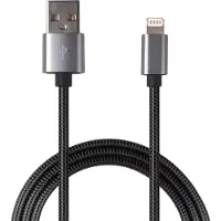 2GO USB Lade-/Datenkabel "Luxury" Lighting 1m Metall