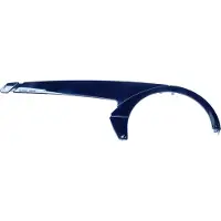 Horn Kettenschutzschiene "LMP" 1-flügelig, Alu, bis 44 Zähne , ohne Brille, ohne Befestigungsteile, Alu poliert 490 mm lang
