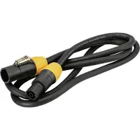 Eurolite IP T-Con XLR Forbindelsesledning [1x XLR-stik - 1x XLR-tilslutning] 15 m Sort/orange