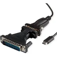Value USB - Seriell Konverter-Kabel, Typ C - RS232, schwarz, 1,8 m
