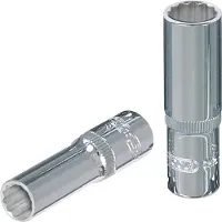 Ks Tools 3/8" CHROMEplus 12-kant-Stecknuss, lang, 7/8", 918.3767