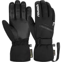 Reusch - Skihandschuhe aus GORE-TEX - Morris Gore-Tex Black / White für Herren aus Leder - Größe 8 - schwarz
