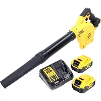 DeWalt DCV 100 P2 Akku Gebläse / Laubbläser 18 V + 2x Akku 5,0 Ah + Ladegerät