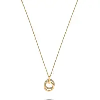 Jette Damen-Kette Swing 26 Zirkonia Jette Gelbgold