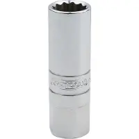 Ks Tools Werkzeuge-Maschinen GmbH 3/8 CHROMEplus Zündkerzen-Stecknuss, 16mm, auf Hänger