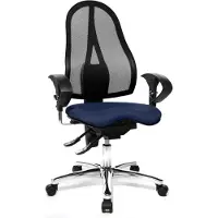 Topstar Drehstuhl Sitness 15 dunkelblau mit höhenverstellbaren Armlehnen