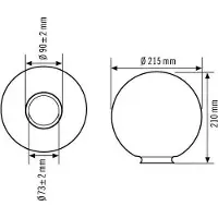 ESYLUX Ersatzglas