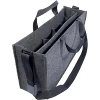Sigel Desk Sharing Bag Classic L | Büro Tasche für mobiles Arbeiten | dunkelgrau
