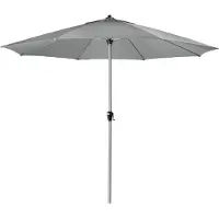Doppler , Sonnenschirm / Kurbelschirm "Active Kurbel 380", hellgrau, Ø 380 cm