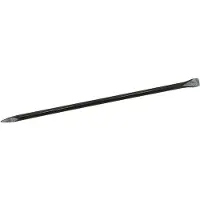 Ideal Brechstange Länge 1250 mm Breite 30 mm Form rund mit Spitze und gebogener Klaue schwarz lackiert