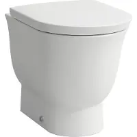 Laufen The New Classic Stand-WC, Tiefspüler, spülrandlos, H8238514000001, Farbe: Weiß mit LCC