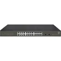 Level One Hilbert 26-Port Gigabit Smart Lite Switch, 24 x Gigabit RJ45, 2 x Gigabit SFP, Managed, L2, Gigabit Ethernet (10/100/1000), Vollduplex, Rack-Einbau