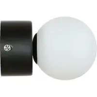 Licht-Erlebnisse Wandleuchte IP44 G9 Weiß Schwarz Glas Metall Modern Badezimmerlampe