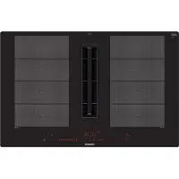 Siemens iQ700 EX801LX67E, Schwarz, Integriert, 79 cm, Zonen-Induktionskochfeld, 4 Zone(n), 4 Zone(n)