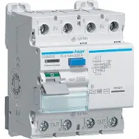 Hager CDB625E Fehlerstromschutzschalter 4 polig 10kA 25A 30mA Typ B