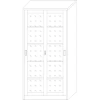 Jet-Line Aktenschrank St. Petersburg dunkelgrau-weiss