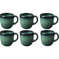 Villeroy & boch Kaffeebecher Lave Grau 190 ml (6er-Set)