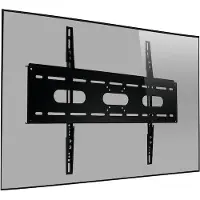MonLines MWH012B flache TV Wandhalterung 42-100Zoll abschliessbar, schwarz
