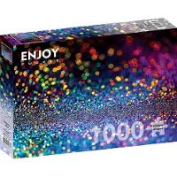 Enjoy Puzzle Multicolor Glitter Puzzle 1000 Teile – Farbenfrohes Puzzle Erlebnis