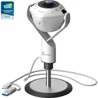 J5CREATE JVU368-N 360-AI-gesteuerte-Webcam mit Freisprecheinrichtung - 5 MP - 1920 x 1080 Pixel - Full HD - 30 fps - USB - Wei