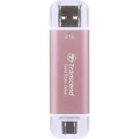 Transcend ESD310, 2 TB, USB Typ-A auf USB Typ-C, 3.2 Gen 2 (3.1 Gen 2), 10 Gbit/s, Passwortschutz, Pink