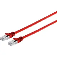 S-Impuls RJ45 Patchkabel U/UTP, m. CAT.7 Rohkabel, 10 m, rot