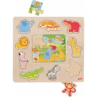 Goki Einlegepuzzle Zootiere