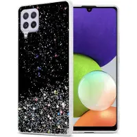 Cadorabo TPU Hülle für Samsung Galaxy A22 4G / M22 / M32 4G mit Glitzer