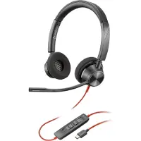 HP Blackwire 3320, Kabelgebunden, Büro/Callcenter, 130 g, Kopfhörer, Schwarz