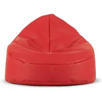 Konsimo Klassische Sitzsäcker "COSMO", Rot, Kunstleder, 85x80x85 cm