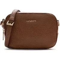 Lazarotti Leder Umhängetasche Bologna Leather Shoulder Bag Brown braun