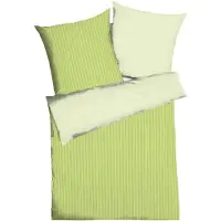 TRAUMSCHLAF Mako-Satin Bettwäsche Eternity Combo grün 240x220 cm + 2x 80x80 cm