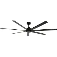 Beacon Atlanta Deckenventilator mit Licht schwarz DC leise - Beacon , Atlanta, dimmbar, Schwarz, für Wohnzimmer, Aluminium, Modern