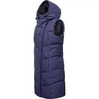 Ragwear Steppweste "Pavla Vest" stylische Winterweste mit Teddyfutter und Kapuze