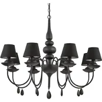 Ideal Lux Hängeleuchte Blanche Sp8 Schwarz Rund