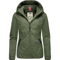 Ragwear Outdoorjacke "Dizzie" mit Kapuze Wasserdichte Übergangsjacke mit großer Kapuze