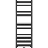 Neu.haus Handtuchheizkörper ’Voss’ mit 24 Stangen Stahl 140 x 50 cm Schwarz