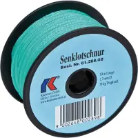 Kaufmann Senklotschnur Polyethylen grün, auf Spule ø 1,7 mm Länge 50 m