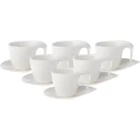 Villeroy & Boch Flow Frühstückstassen mit Untertassen