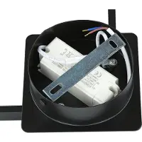 Licht-Erlebnisse LED Wandleuchte Aluminium tralweißes Licht 4100 K 920 lm H: 29 cm Schwarz eckig Wandlampe