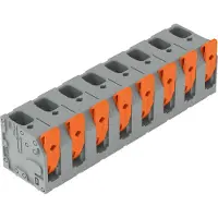 Wago 2606-3358 Leiterplattenklemme,Hebel,6 mm2,grau 26063358 - 22 Stück