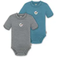 Normani 2er Set Baby Merino Kurzarmbody „Tihoi" - 9317