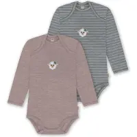 Normani 2er Pack Baby Merino Body Langarm „Auckland" - 9381