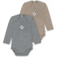 Normani 2er Pack Baby Merino Body Langarm „Auckland" - 9381